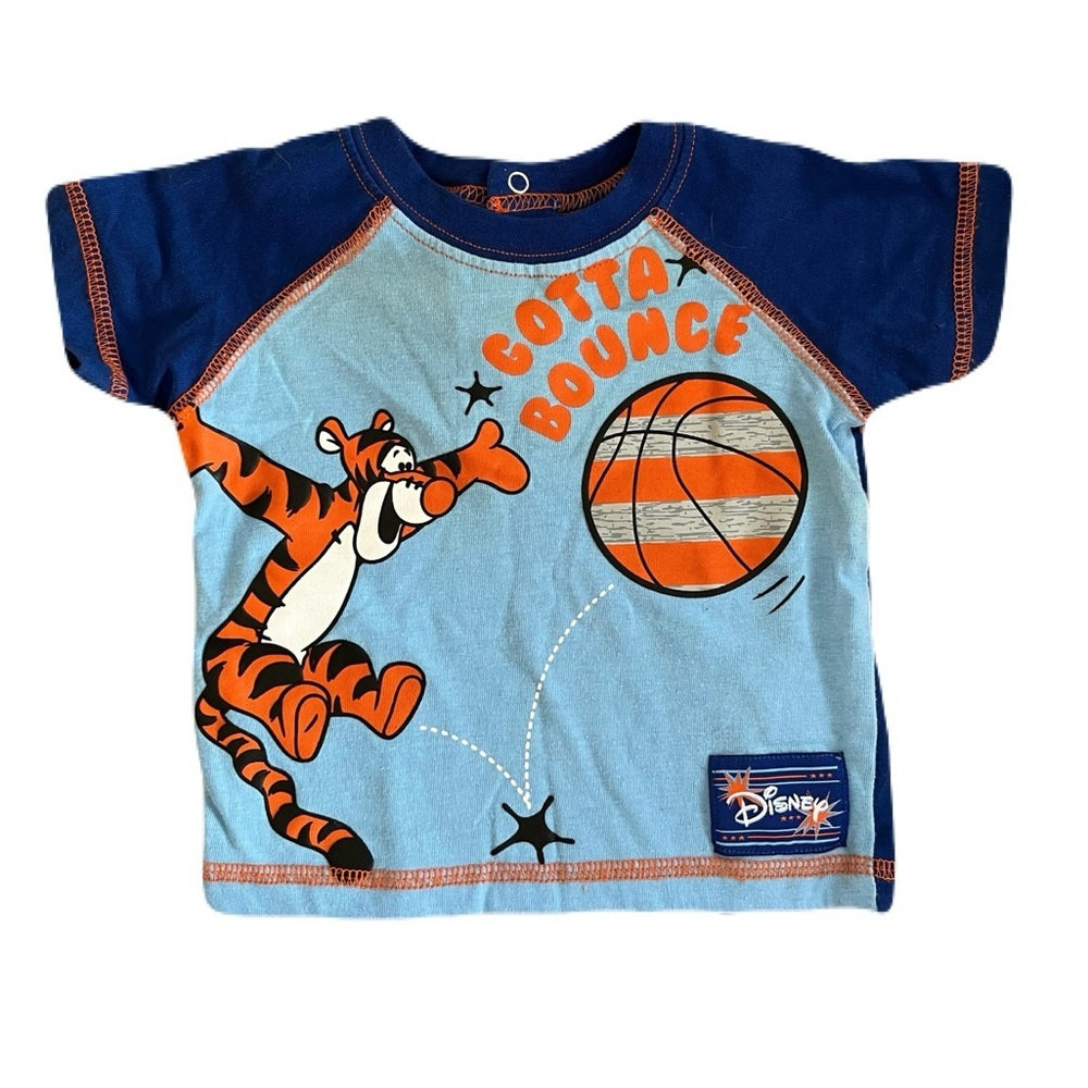 🩵 4/$20 Disney Kids Blue and Orange Tigger Tee